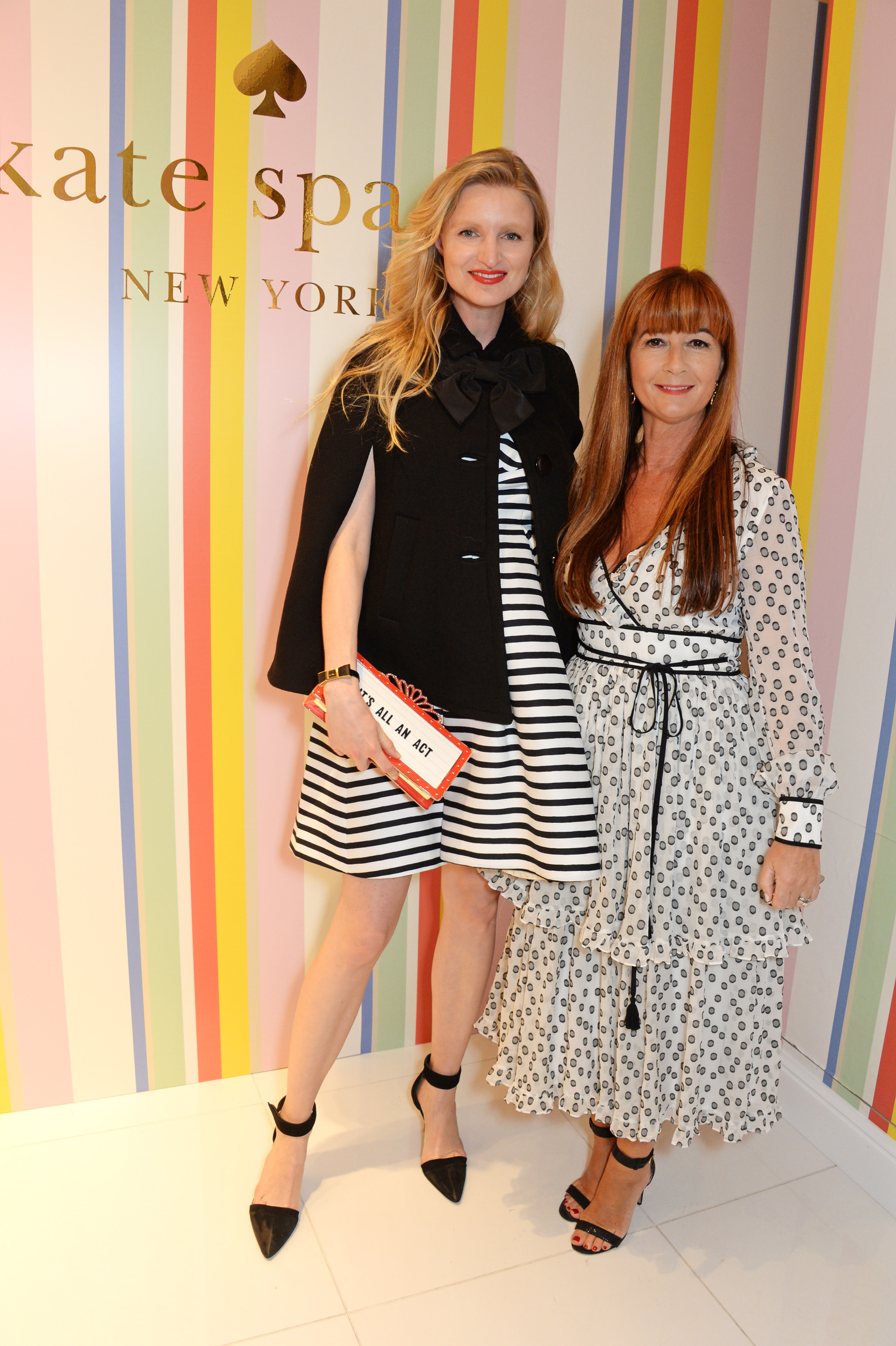 LONDON, ENGLAND - APRIL 21: Candice Lake (L) and Deborah Lloyd, Chief Creative Officer of Kate Spade & Company, attend the Kate Spade New York Regent Street store opening on April 21, 2016 in London, England. Photo Credit: Dave Benett